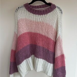Colorful Striped Women's Sweater